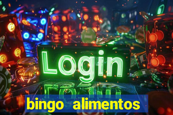 bingo alimentos para imprimir